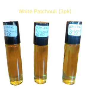 White Patchouli (W) Type - 1/3 Oz. Scented Body Oil (3pk